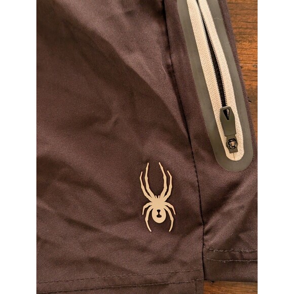 Spyder Active ProWeb Men’s Small Black Shorts with Zipper Pocket - Picture 2 of 6